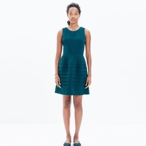 Madewell Green Midnight Fit and Flare Dress